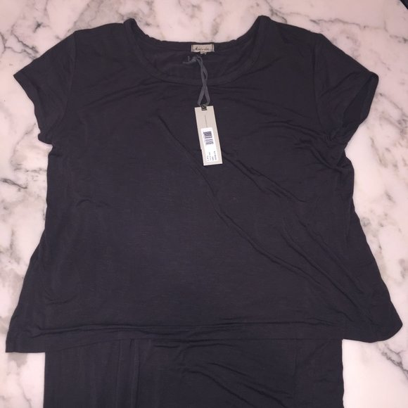 NWT Mododoc Dark Gray Casual Dress - Large - Picture 3 of 10